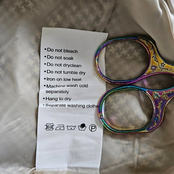 Johnnie-O retro look pintuck front LS houndstooth gray lined silk mini dress XXL - Picture 13 of 16